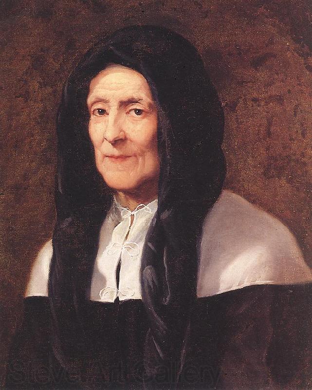 PUGET, Pierre Portrait of the Artist's Mother af Norge oil painting art